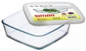 Simax 7466/L sklenená misa s plastovým vekom, 1,7 l