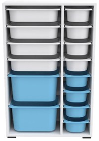 Organizér na hračky Dremonka 7 (biela + modrá). Akcia -18%. Vlastná spoľahlivá doprava až k Vám domov. 1124305