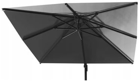 Štýlový sivý slnečník MINI ROMA 2,5 × 2,5 m