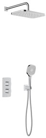 KFA Armatura 5759-501-00 - Sprchová súprava s termostatickou podomietkovou batériou MALAGA, lesklý chróm