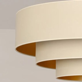 Brilagi - Luster na lanku LUNETA 1xE27/60W/230V priemer 40 cm krémová/zlatá