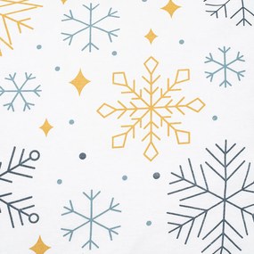 4Home Flanelové obliečky Frosty snowflakes, 160 x 200 cm, 70 x 80 cm