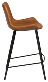 Svetlohnedá barová stolička z imitácie kože DAN-FORM Denmark Hype