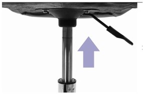 Zamatové otočné kreslo Manhattan béžové