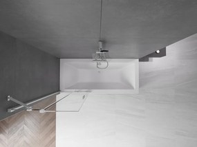Mexen Velar, 2-krídlová posuvná vaňová zástena 70 x 150 cm, 8mm číre sklo, chrómový profil, 896-070-000-01-01