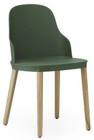 Stolička Allez Chair – zelená/dub