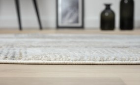 My Flair, Kusový koberec My Way CA60058 creme kruh, 120x120 (priemer) kruh, šedá, chodba / predsieň