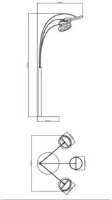 Globo 67179S1 - LED stmievateľná dotyková stojacia lampa DELLA 48W/230V 3000-6000K