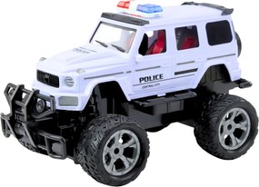 LEAN Toys RC diaľkovo ovládané policajné terénne auto biele 1:12