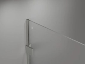 Mexen Lunar sprchová stena pravá 100 x 200 cm, 8mm číre sklo, brúsená oceľ, 830-100-000-97-00-P