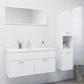 Súprava kúpeľňového nábytku biela drevotrieska 3071162