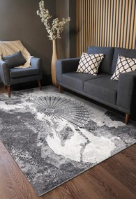 Koberec ALLURE 5715 svetlosivý / biely