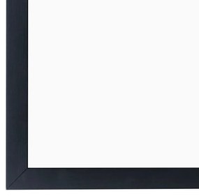 Toptabule.sk  Biela tabuľa na magnetky v drevenom čiernom ráme 90x60 cm