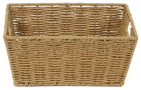 Pletený košík Compactor 31 x 24 x 14 cm, béžová