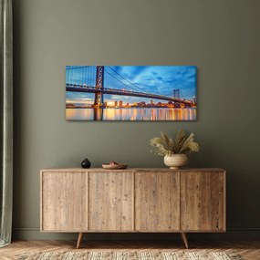 Obraz - Most Benjamina Franklina, Filadelfia (120x50 cm)