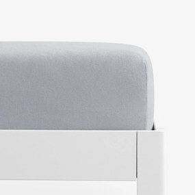 Goldea jersey elastická plachta - sivá 120 x 200 cm