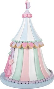Vianočné dekorácie figúrka cirkusový stan Pastel Christmas Chic - Ø 20*29 cm