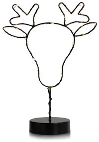 LED Svetelná dekorácia Reindeer čierna