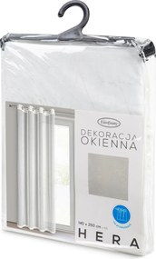 ZÁCLONA NA KRÚŽKOCH HERA 140X250 CM VZOROVANÁ
