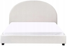 Beliani Vodná posteľ VAUCLUSE 160 x 200 cm Krémová biela manželská