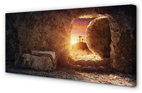 Obraz na plátne Cave krížia slnko 100x50 cm