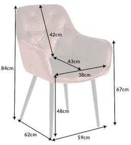 Stolička 41182 Milano Zamat Hnedá  - Komfort-nábytok