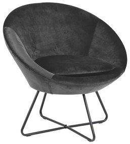 Kreslo BERYL tmavošedá