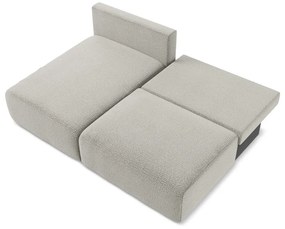 Svetlosivá rozkladacia/s úložným priestorom rohová pohovka (ľavý roh) Kalena – Makamii