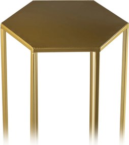 STOJAN NA KVETINÁČ HEXA 70X24X28 CM ZLATÁ