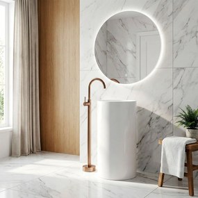 Rea Lungo, voľne stojaca umývadlová batéria, medená matná, REA-B4303