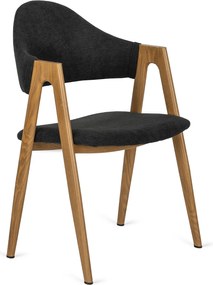 PROXIMA.store - Čalúnená jedálenska stolička RUIZ FARBA: sivá