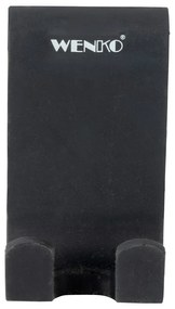 Čierny silikónový obojstranný závesný vešiak Wenko Verna