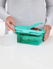 Box na desiatu/obed s priehradkami aj fľaštičkou, 1,5l - mix farieb Farba škatuliek SISTEMA: Modrá