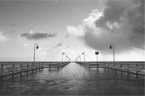 Obraz - Promenáda pri pobreží (90x60 cm)