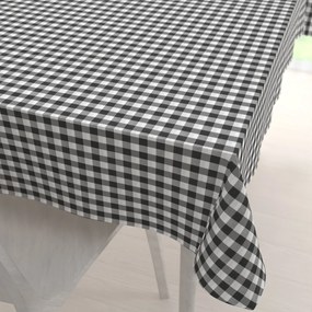 Biante Dekoračný obdĺžnikový obrus Rebeka RE-011 Sivo-biela kocka stredná 120x140 cm