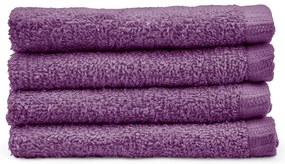Fialové rýchloschnúce bavlnené uteráky v súprave 4 ks 30x30 cm Quick Dry – Catherine Lansfield