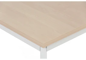 Jedálenský stôl TRIVIA, sivá podnož, 1200 x 800 mm, breza