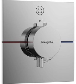HANSGROHE ShowerSelect Comfort E termostat pod omietku pre 1 spotrebič, chróm, 15571000