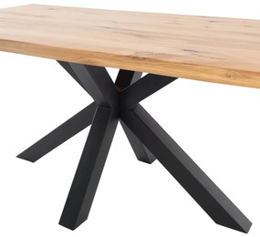Stôl cerga 200 x 100 cm čierny MUZZA