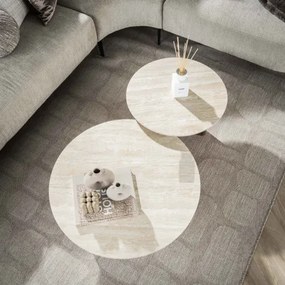 Konferenčný stôl 45-62 Romano 2-set Ceramic Travertine  - Komfort-nábytok