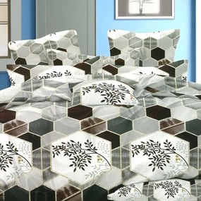 Bavlnené obliečky Homa GILBERT HEXA 3-dielna sada 140x200 cm