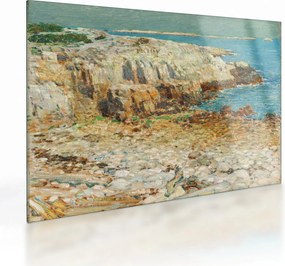 Sklenený obraz - Childe Hassam, A North East Headland, reprodukcia (70x50 cm)