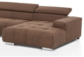 Rohová sedacia súprava do U TROPEA ľavá hnedá