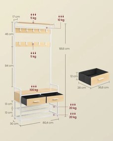 Vešiak na kabáty s botníkom HSR429YA01