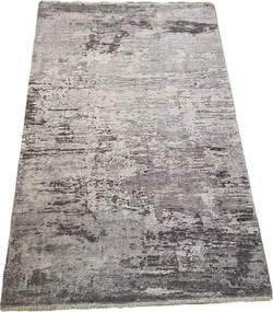 Koberec BANCO NEW P1822 GREY – sivý abstraktný obdĺžnik Rozmer: 75x150 cm