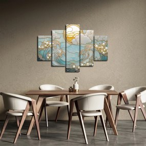 Obraz - 3D perly v oceáne (150x105 cm)