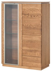 Vitrína Montenegro 15 82 cm z masivu dub Rustikal