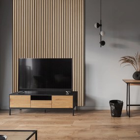 Drevený akustický panel, 2400 x 600 mm, B2BP002, balenie 5 ks, breza