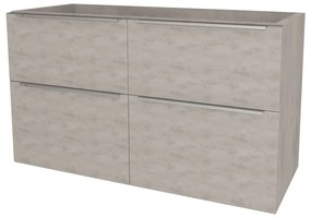 Mereo, Mereo Mailo, kúpeľňová skrinka 121 cm, chróm madlo, Multidecor, Chromix strieborný, MER-CN593SACST
