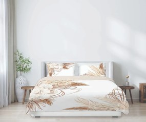 Matex Luxusné bavlnené saténové obliečky 140x200 + 70x90 cm - Prestige "Púdrová elegancia"
